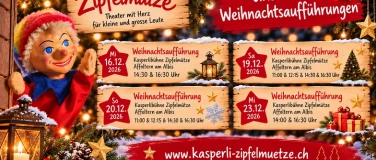 Event-Image for 'Weihnachtsauff&uuml;hrungen &ndash; Kasperlib&uuml;hne Zipfelm&uuml;tze'
