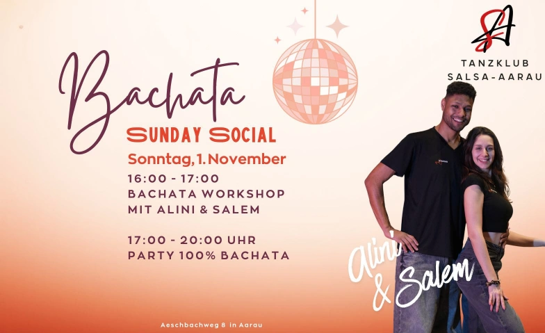 Bachata Sunday Social AHA - Aeschbachhalle Aarau, Aeschbachweg 8, 5000 Aarau Tickets