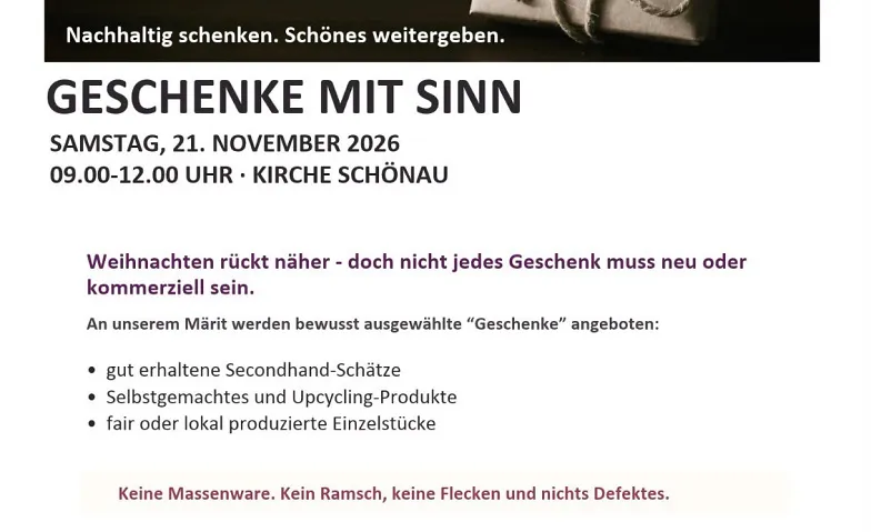 Schenken mit Sinn, Markets / Other markets, Kirche Schönau