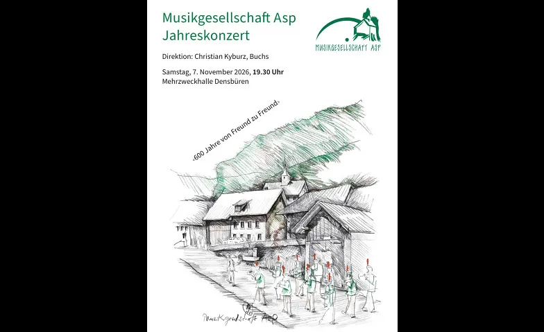 Jahreskonzert Musikgesellschaft Asp, Konzerte / Blasmusik, Mehrzweckhalle Densbüren