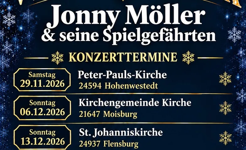 Jonny Möller Winterzauber Weihnacht, Konzerte / Weitere Musikrichtungen, St.Johannis, Flensburg