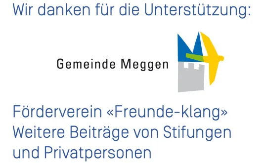 Logo de sponsoring de l'événement «klang Meggen» - IMPRESSIONEN - Festtagskonzert-Gala