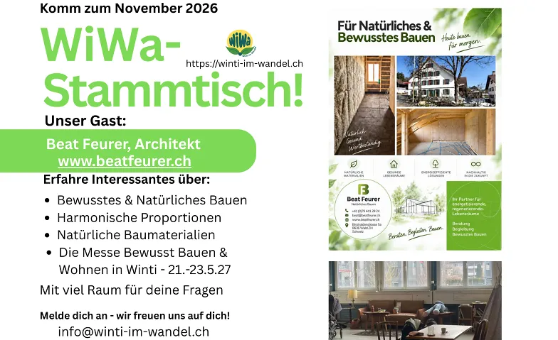 WiWa - Stammtisch am 25.11. ab 18:00 / Beginn 19:00, Miscellaneous, Campo Winterthur