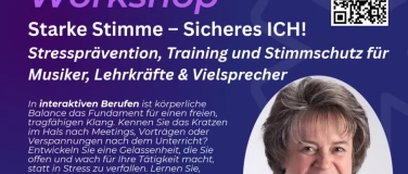 Event-Image for 'Workshop: Starke Stimme - Sicheres ICH!'