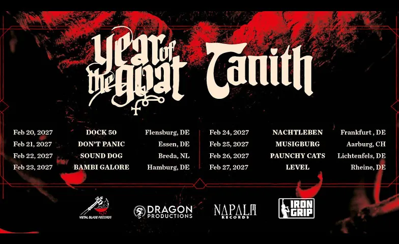 YEAR OF THE GOAT / TANITH European Tour 2027, Konzerte / Hard Rock & Heavy Metal, Musigburg